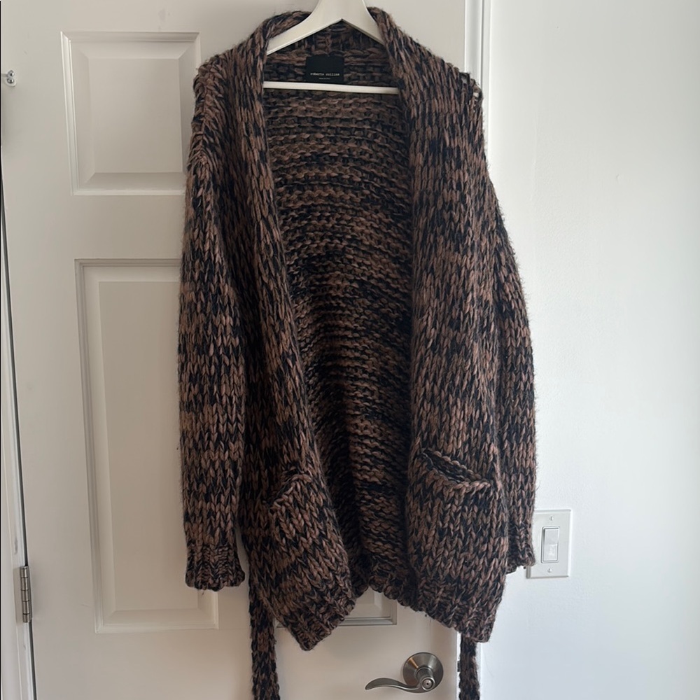 Chunky Knit Open Front Sweater